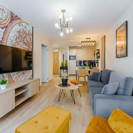 Apartament West Sky - Classic Gold&silver - Perłowa Przystań